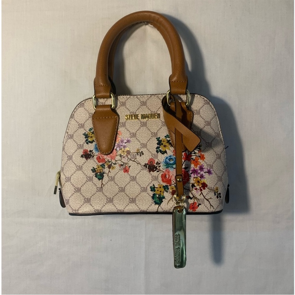 Steve Madden beige floral small purse